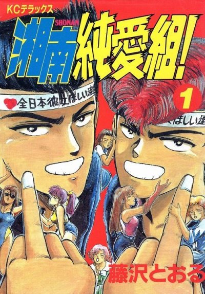 湘南純愛組、コミック1巻です。漫画の作者は、藤沢とおるです。