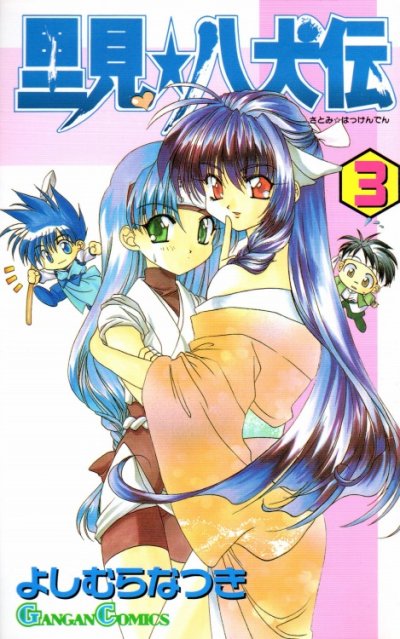 里見八犬伝、コミック本3巻です。漫画家は、よしむらなつきです。