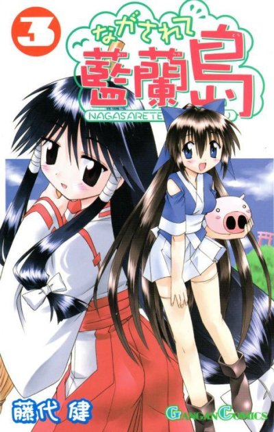 人気コミック、ながされて藍蘭島、単行本の3巻です。漫画家は、藤代健です。