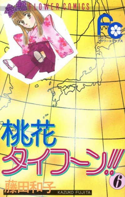 藤田和子の、漫画、桃花タイフーンの表紙画像です。