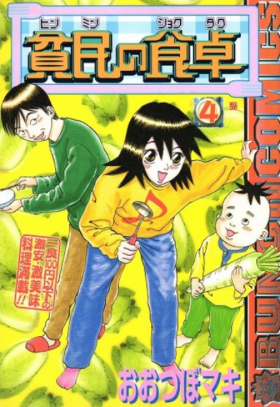 おおつぼマキの、漫画、貧民の食卓の表紙画像です。