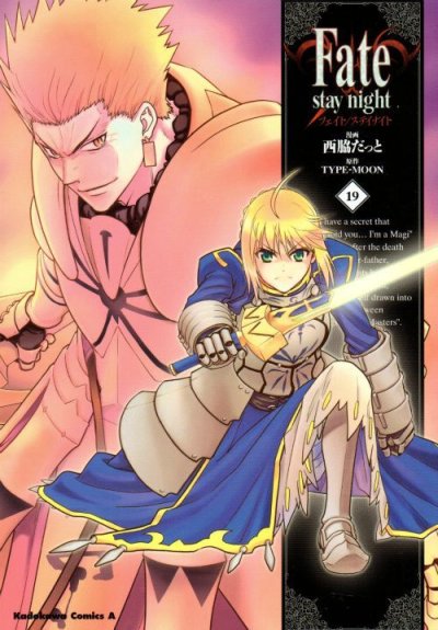 西脇だっとの、漫画、フェイトステイナイトの表紙画像です。