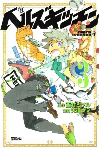 人気コミック、ヘルズキッチン、単行本の3巻です。漫画家は、天道グミです。