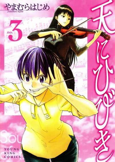 天にひびき、コミック本3巻です。漫画家は、やまむらはじめです。