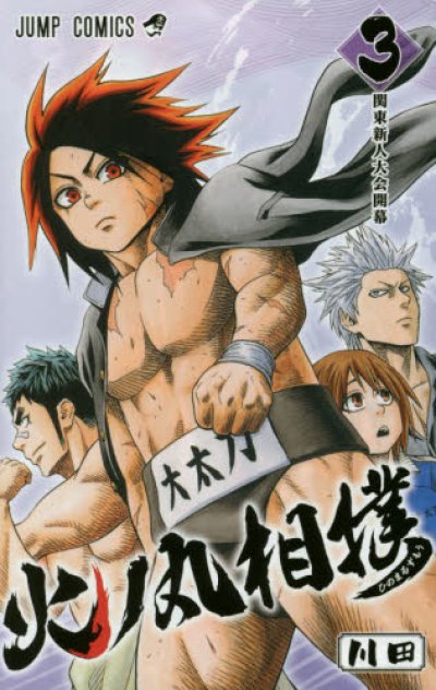 人気コミック、火ノ丸相撲、単行本の3巻です。漫画家は、川田です。