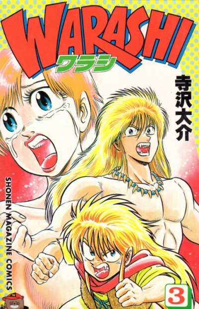 WARASHI（ワラシ）、コミック本3巻です。漫画家は、寺沢大介です。