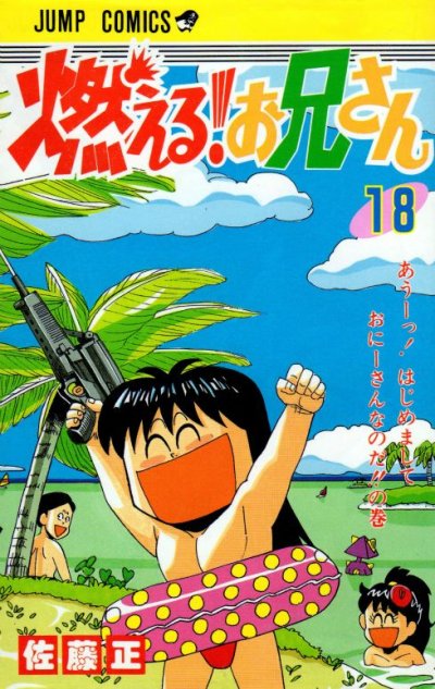 佐藤正の、漫画、燃えるお兄さんの表紙画像です。