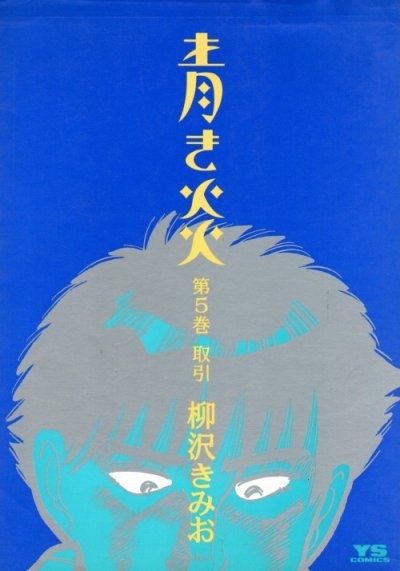 柳沢きみおの、漫画、青き炎の表紙画像です。