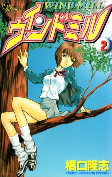 ウインドミル、単行本2巻です。マンガの作者は、橋口たかし（橋口隆志）です。