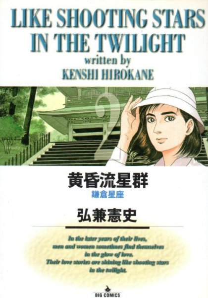 黄昏流星群、コミックの2巻です。漫画の作者は、弘兼憲史です。