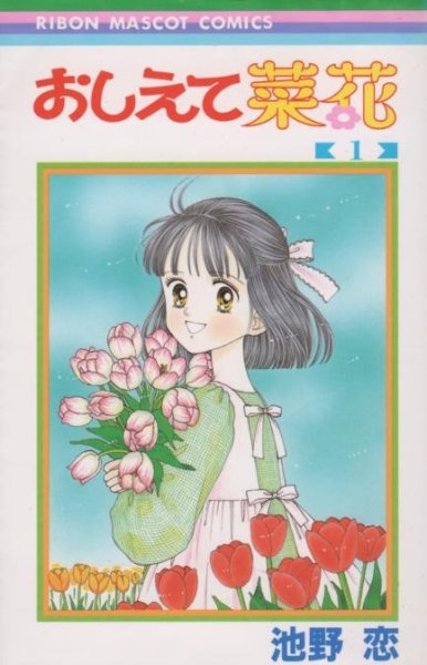 おしえて菜花、コミック1巻です。漫画の作者は、池野恋です。