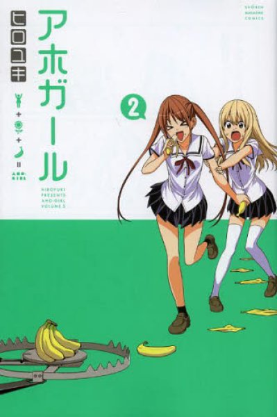 アホガール、コミックの2巻です。漫画の作者は、ヒロユキです。
