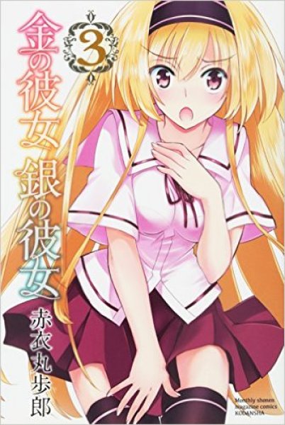 人気コミック、金の彼女銀の彼女、単行本の3巻です。漫画家は、赤衣丸歩郎です。